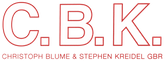 Stuckateur Christoph Blume C. B. K. Logo